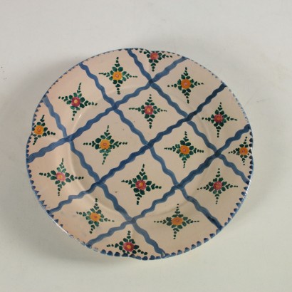 Majolica Coffee and Tea Set by Castelli Italy 1970s