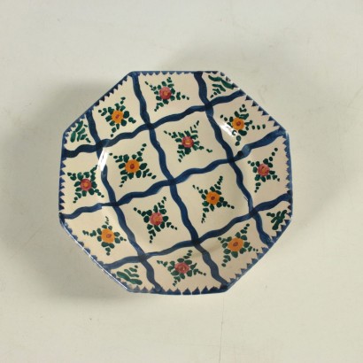 Majolica Coffee and Tea Set by Castelli Italy 1970s
