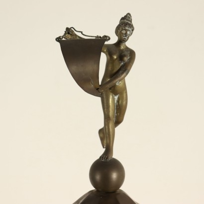 Table Lamp-Lantern Perforated and Chiseled Brass 1800-1900