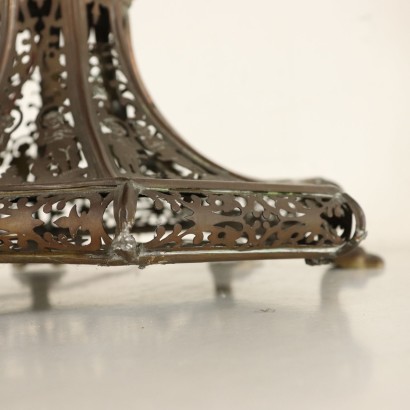 Table Lamp-Lantern Perforated and Chiseled Brass 1800-1900