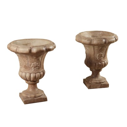 antiquariato, vaso, antiquariato vaso, vaso antico, vaso antico italiano, vaso di antiquariato, vaso neoclassico, vaso del 900, coppia di vasi in graniglia.