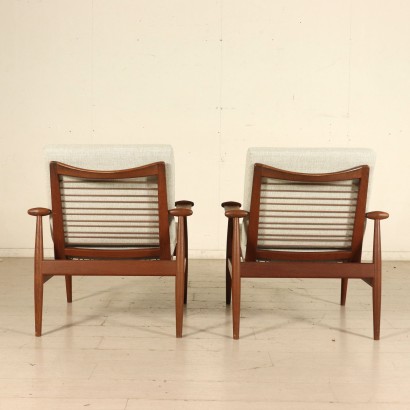 moderne Antiquitäten, moderne Design-Antiquitäten, Sessel, moderner Antiquitäten-Sessel, moderner Antiquitäten-Sessel, italienischer Sessel, Vintage-Sessel, 60er-Sessel, 60er-Design-Sessel, France & Son Produktion, Finn Juhl Sessel.