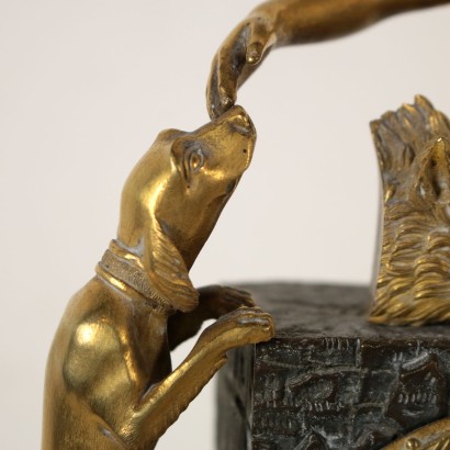 Horloge de Table Bronze doré Moitié '800