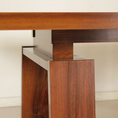 Table Silvio Coppola Noyer Vintage Bernini Italie Années 70