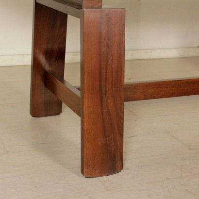 Table Silvio Coppola Noyer Vintage Bernini Italie Années 70