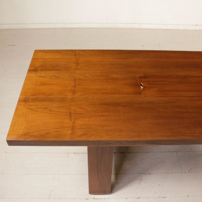 Table Silvio Coppola Noyer Vintage Bernini Italie Années 70