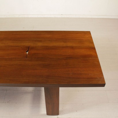 Table Silvio Coppola Noyer Vintage Bernini Italie Années 70