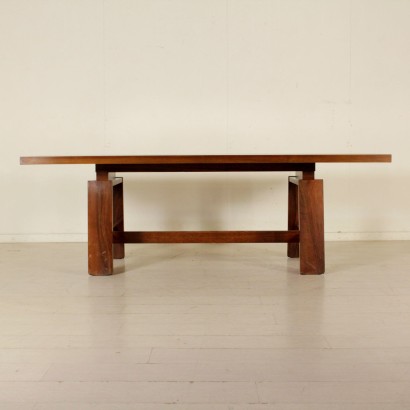 Table Silvio Coppola Noyer Vintage Bernini Italie Années 70