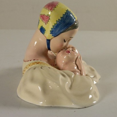 Moderne Antiquitäten, Design Moderne Antiquitäten, Skulptur, Moderne Antiquitäten Skulptur, Moderne Antiquitäten Skulptur, Italienische Skulptur, Vintage Skulptur, Skulptur der 40er Jahre, Skulptur Design der 40er Jahre, Mutterschaft Manifattura Preciosa