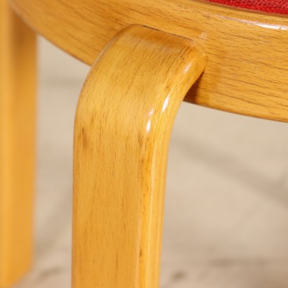 Chaise Magnus Olesen Hêtre Mousse Tissu Danemark Années 70-80