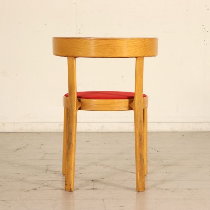 Chaise Magnus Olesen Hêtre Mousse Tissu Danemark Années 70-80