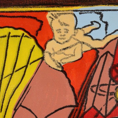 Dipinto di Ugo Nespolo