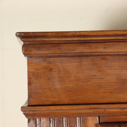 Walnut Wardrobe Manufactured in Italy Mid 1800s