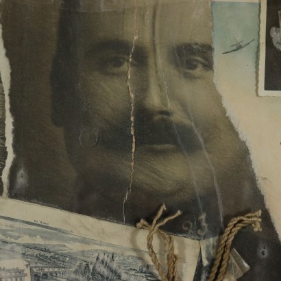 Collage di Daniel Spoerri-particolare