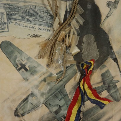 Collage di Daniel Spoerri-particolare
