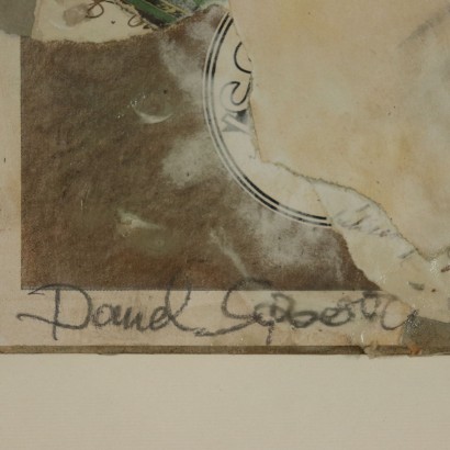 Collage di Daniel Spoerri-particolare