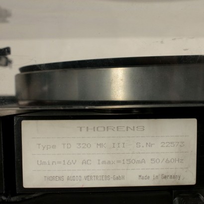 Thorens TD 320 MKIII - Particular