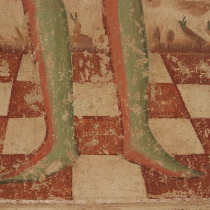 Finto Strappo d'Affresco con Musico-particolare