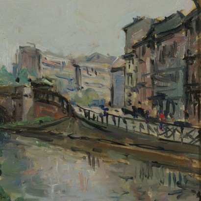 Paesaggio di Giovanni Da Busnago (Colombo)-particolare