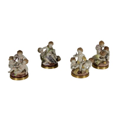 Sculpture Porcelaine Capodimonte Fabriqué en Italie Premier 900