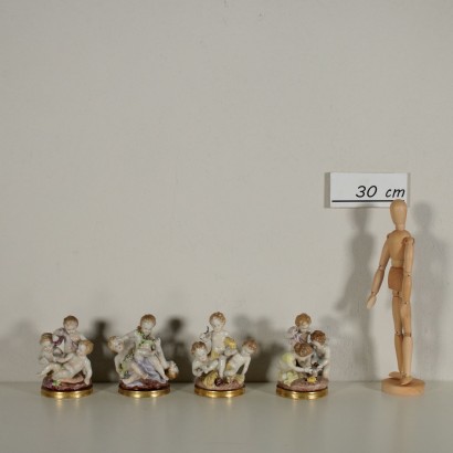 Sculpture Porcelaine Capodimonte Fabriqué en Italie Premier 900