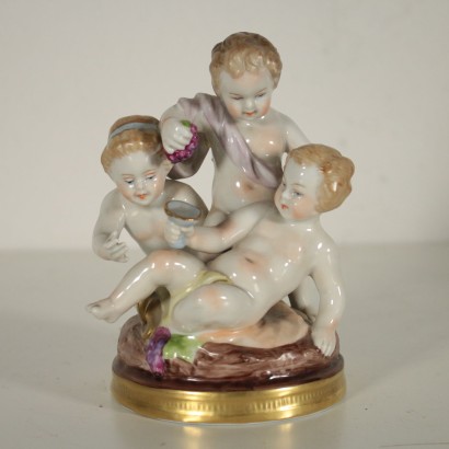 Sculpture Porcelaine Capodimonte Fabriqué en Italie Premier 900