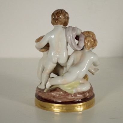 Sculpture Porcelaine Capodimonte Fabriqué en Italie Premier 900