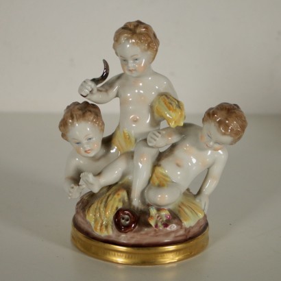 Sculpture Porcelaine Capodimonte Fabriqué en Italie Premier 900
