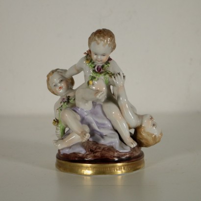 Sculpture Porcelaine Capodimonte Fabriqué en Italie Premier 900