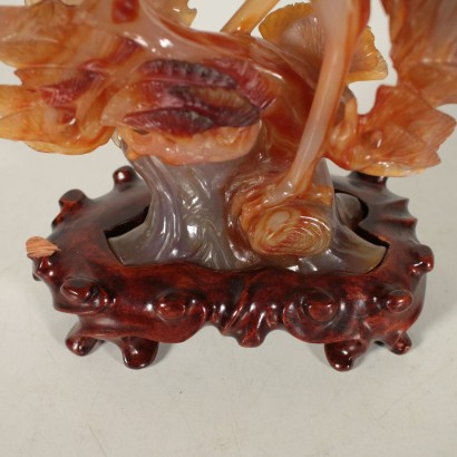 Agate Sculpture Depicting a Crane China First Quarter of 1900s