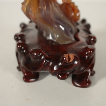 Agate Sculpture Depicting a Crane China First Quarter of 1900s