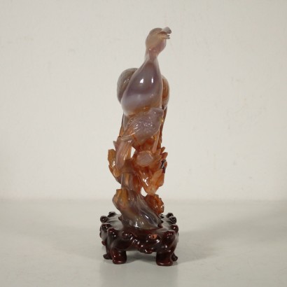 Agate Sculpture Depicting a Crane China First Quarter of 1900s