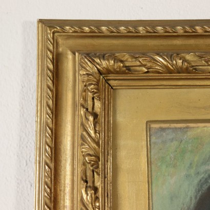 Arte Ottocento - Ritratto Femminile di Emilio Gola - Particolare