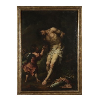 Saint Sébastien Giuseppe Antonio Pianca Huile sur Toile '700