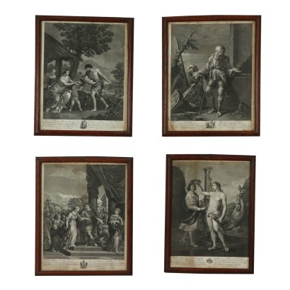 Quatre Eau-forte Cristoforo Dall'Acqua 1769