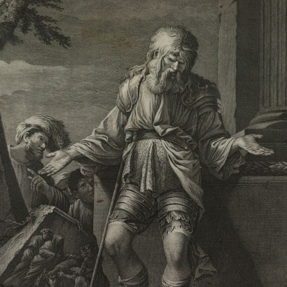 Quatre Eau-forte Cristoforo Dall'Acqua 1769