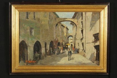 Kunst des zwanzigsten Jahrhunderts, Kunst des 900, Baccio Maria Bacci (1888 – 1974), Baccio Maria Bacci, Gemälde von M. Bacci, Landstraße, Bacci, 900 Ölbilder