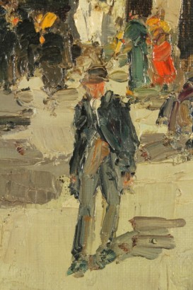 Kunst des zwanzigsten Jahrhunderts, Kunst des 900, Baccio Maria Bacci (1888 – 1974), Baccio Maria Bacci, Gemälde von M. Bacci, Landstraße, Bacci, 900 Ölbilder