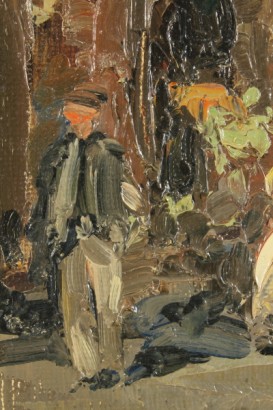 Kunst des zwanzigsten Jahrhunderts, Kunst des 900, Baccio Maria Bacci (1888 – 1974), Baccio Maria Bacci, Gemälde von M. Bacci, Landstraße, Bacci, 900 Ölbilder