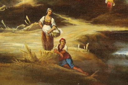 antique art, antique paintings, landscape, landscapes, ancient landscapes, rural landscape, rural landscapes.