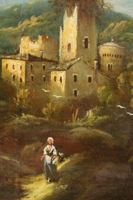 antique art, antique paintings, landscape, landscapes, ancient landscapes, rural landscape, rural landscapes.