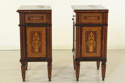 bottega del 900, mobili in stile, 2 comodini, stile neoclassico, mobili neoclassico, mobili 900, comodini 900, comodini neoclassico