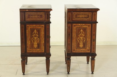 bottega del 900, mobili in stile, 2 comodini, stile neoclassico, mobili neoclassico, mobili 900, comodini 900, comodini neoclassico