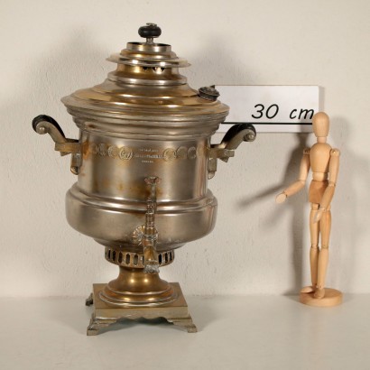 Samovar Laiton Bois Fabriqué en Russie '900