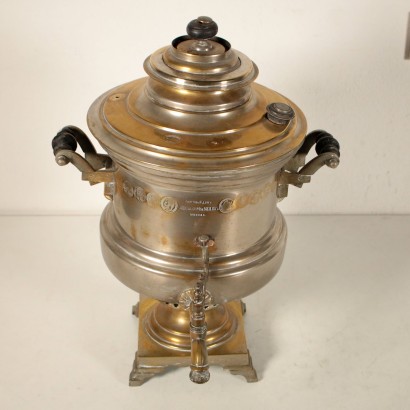 Samovar Laiton Bois Fabriqué en Russie '900