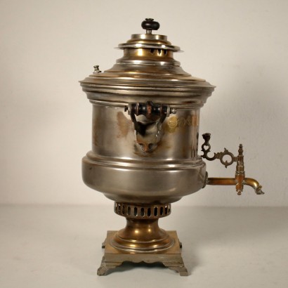 Samovar Laiton Bois Fabriqué en Russie '900