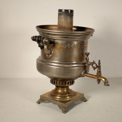 Samovar Laiton Bois Fabriqué en Russie '900