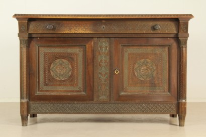 Bottega del 900, neo-Renaissance, neo-Gothic chest of drawers, chest of drawers, 900 Walnut