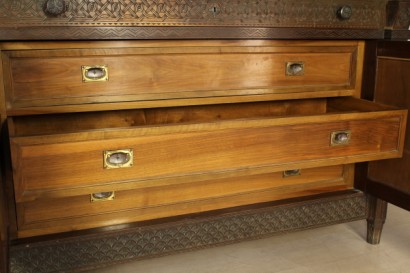 Bottega del 900, neo-Renaissance, neo-Gothic chest of drawers, chest of drawers, 900 Walnut