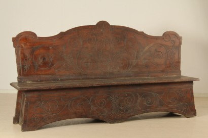 Carved bench
